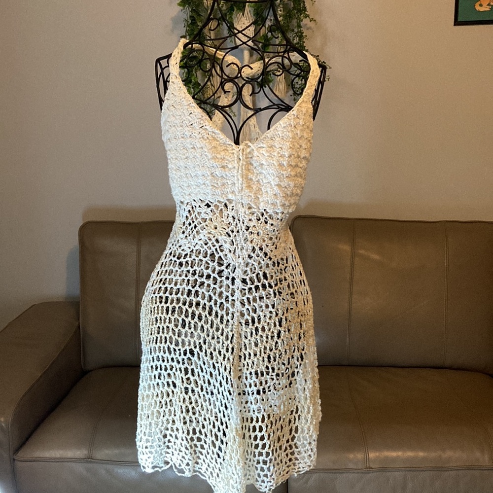 💐Crochet tank dress